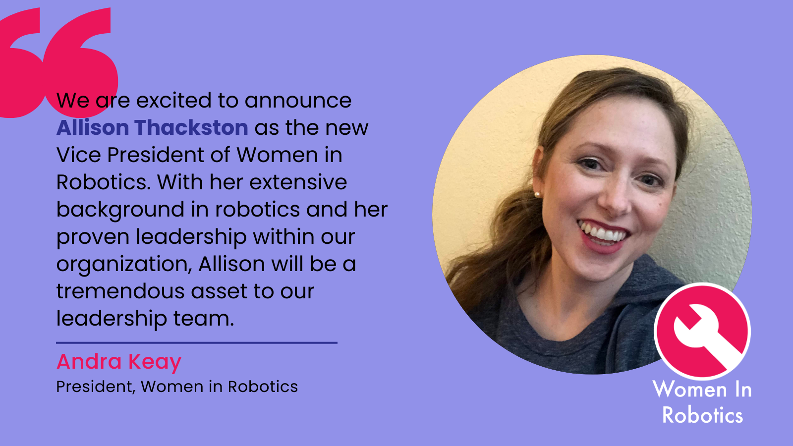 2023 Women in Robotics new board members